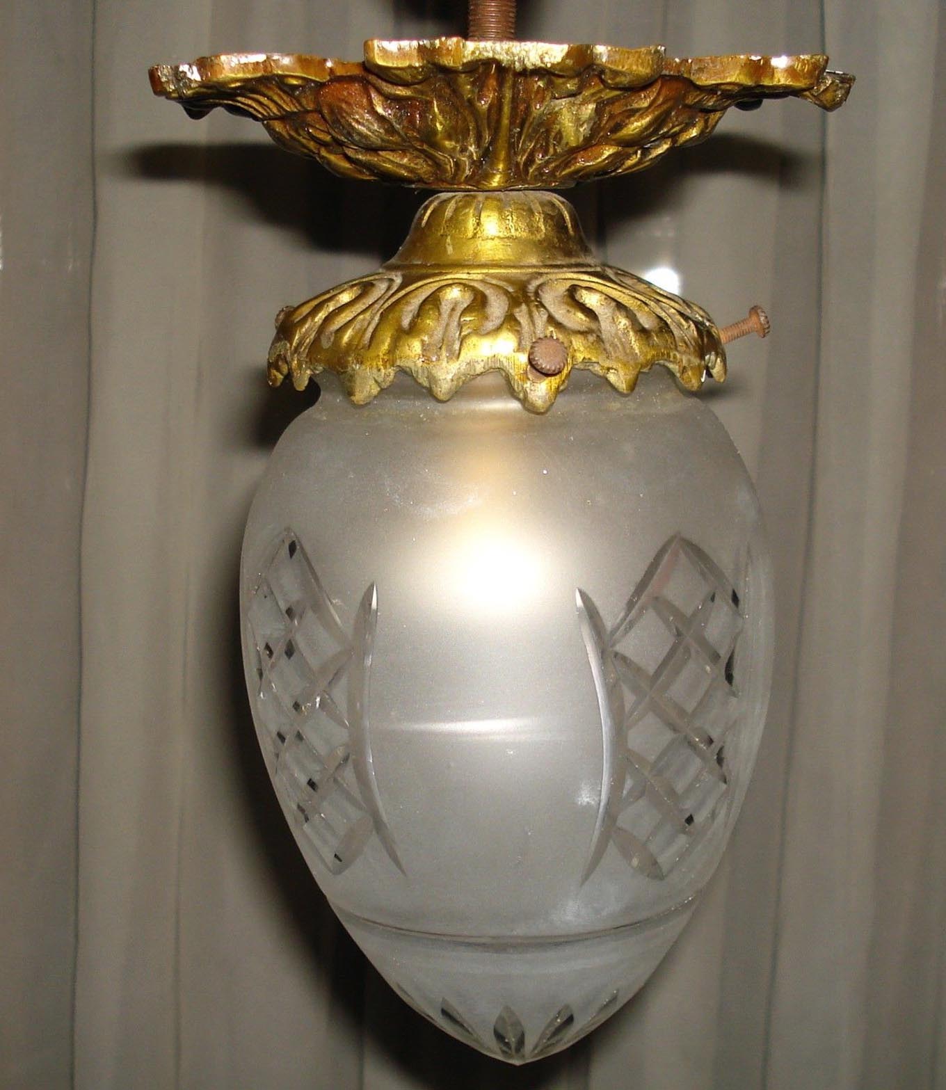 Antique Brass Chandelier Canopy