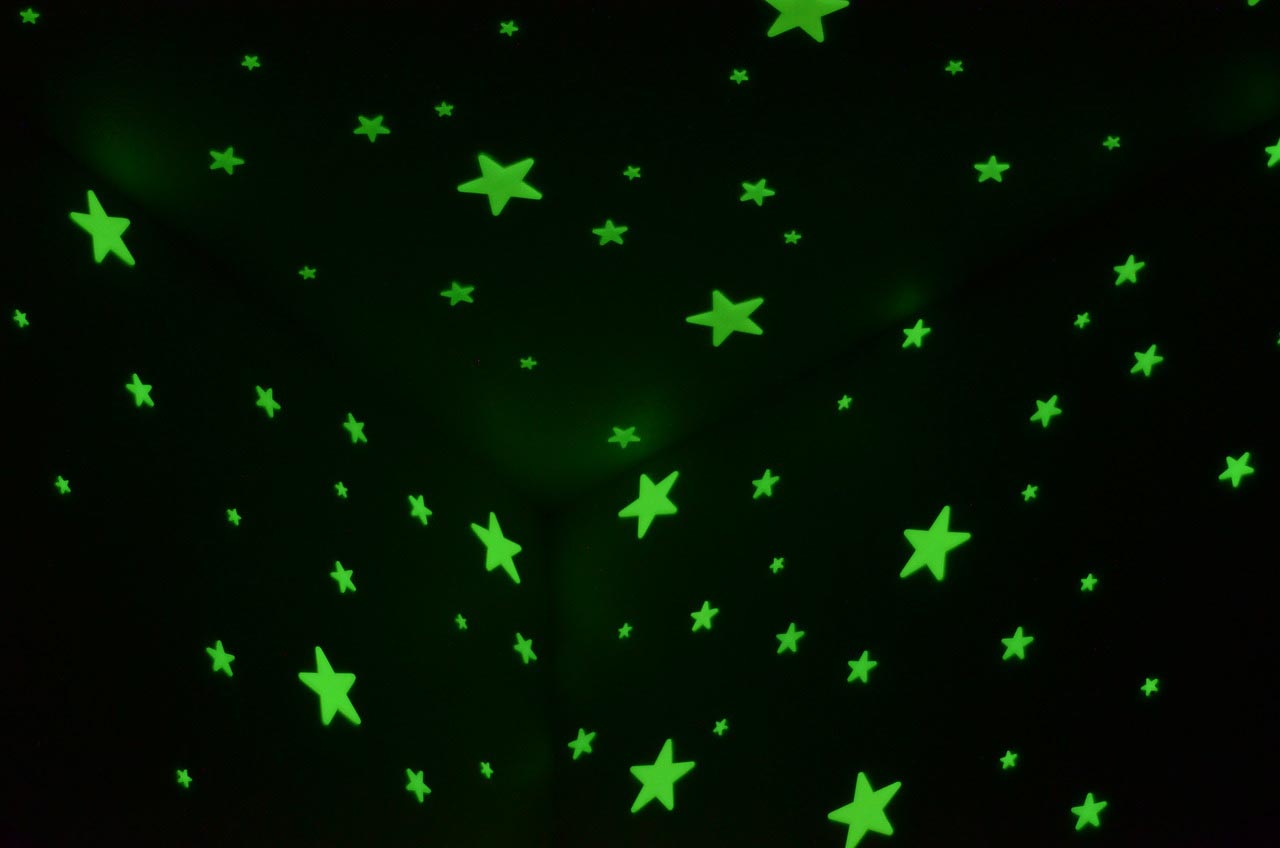 Black Light Ceiling Stars