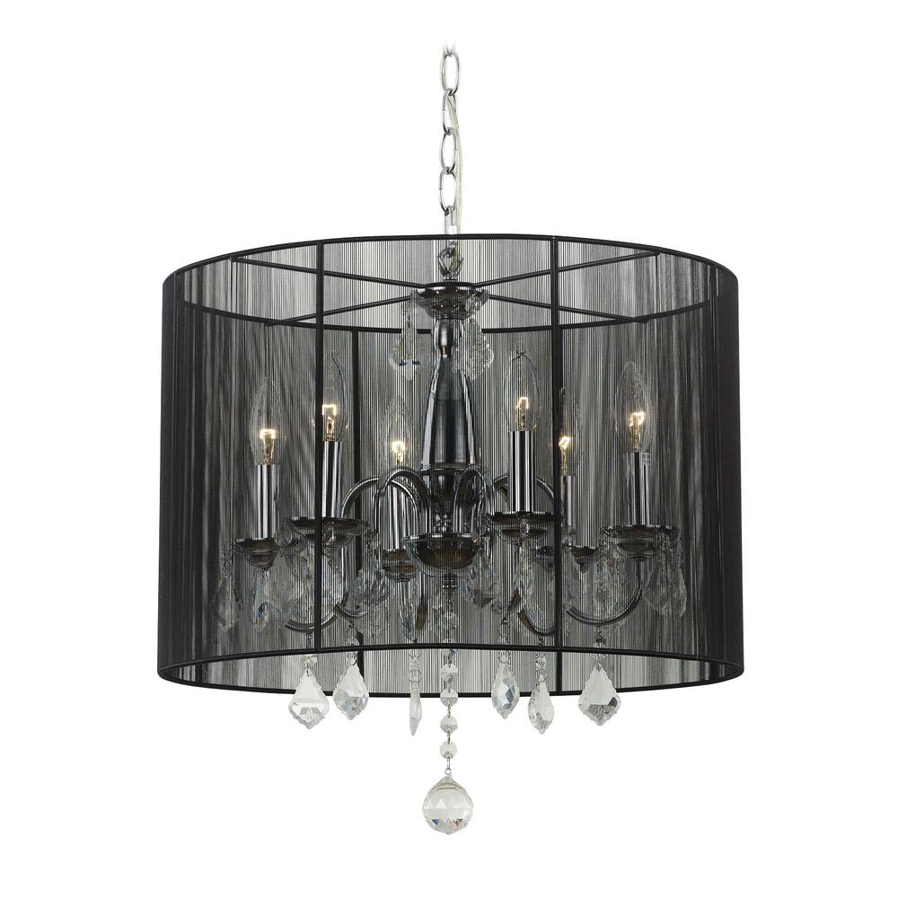 Chandelier with Drum Shade