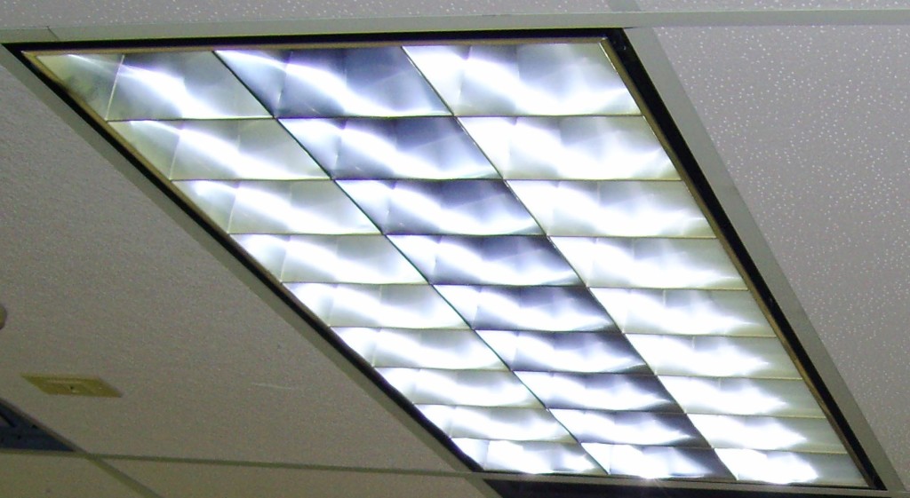 commercial kitchen light fixture above grill