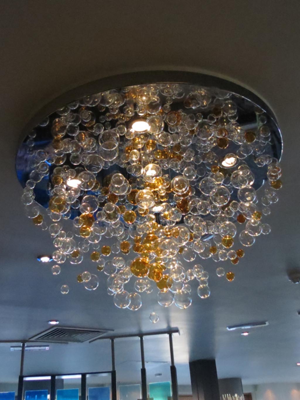 Charming Lightness of a Glass Bubble Chandelier | Light Fixtures Design 