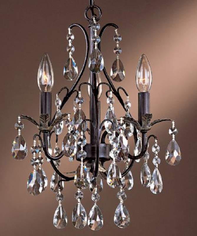 Mini Chandeliers with Crystals
