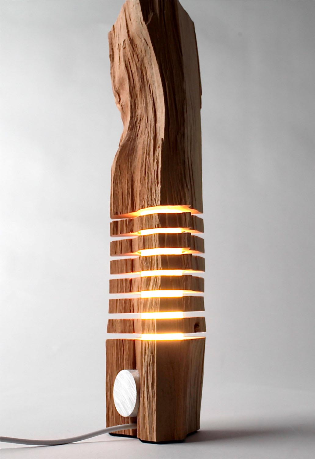 Rustic Wooden Floor Lamps