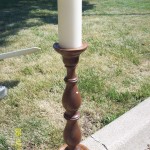 Tall Wood Candle Holders