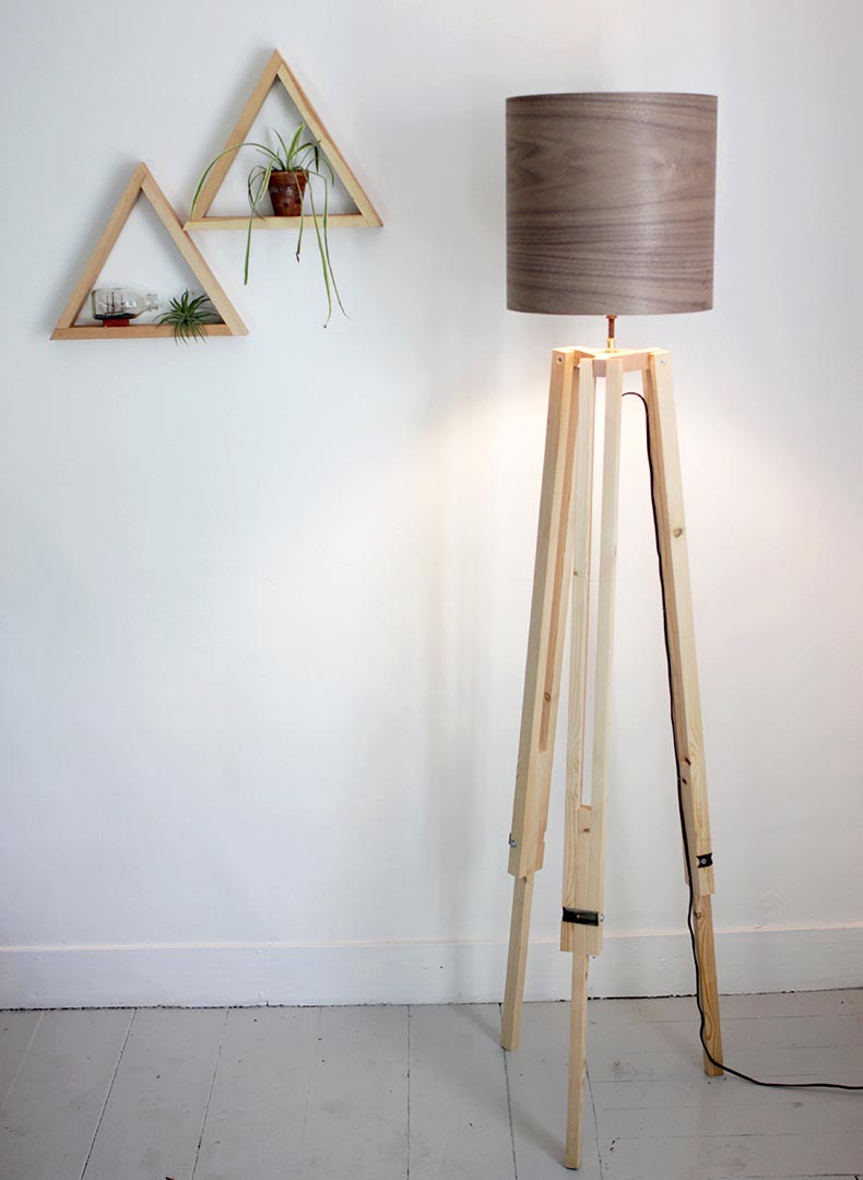 Tripod Floor Lamp Wood